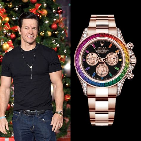 mark wahlberg rolex daytona|rolex rainbow daytona watch.